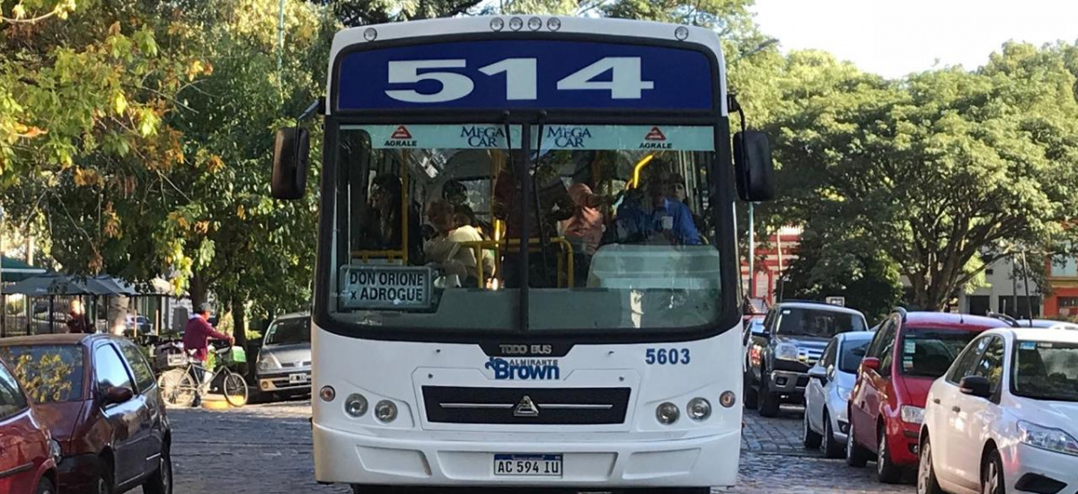 Transporte gratuito para trabajadores del sistema de salud pública de Alte. Brown